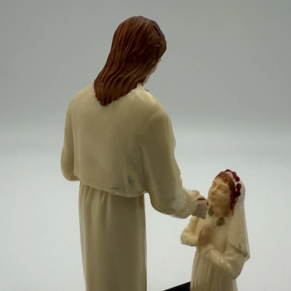 Vtg First Communion Jesus Girl Cake Topper Catholic Plastic Figurine‎ 5